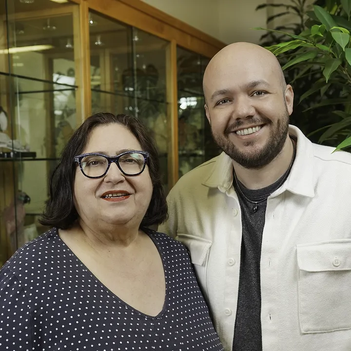 Lola Schneier y Martín Carreno