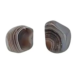 010010302 Pietra burattata Agata (grigio Botswana), 2,5 - 3,5 cm (L) | Marco Schreier