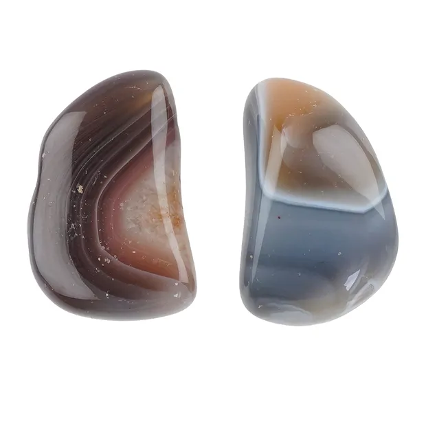 Piedras rodadas Ágata (Botswana gris), 2,5 - 3,5cm (L) | Marco Schreier