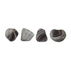 010010502 Trommelsteine Achat (Botswana grau), 1,0 - 2,0cm (S) | Marco Schreier