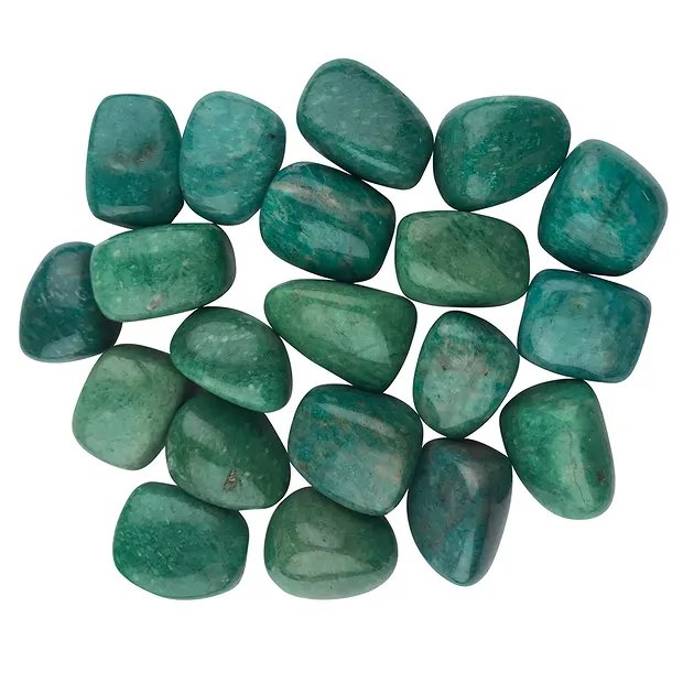 Piedras rodadas Amazonita (oscura), 3.0 - 3.8cm (XL) | Marco Schreier