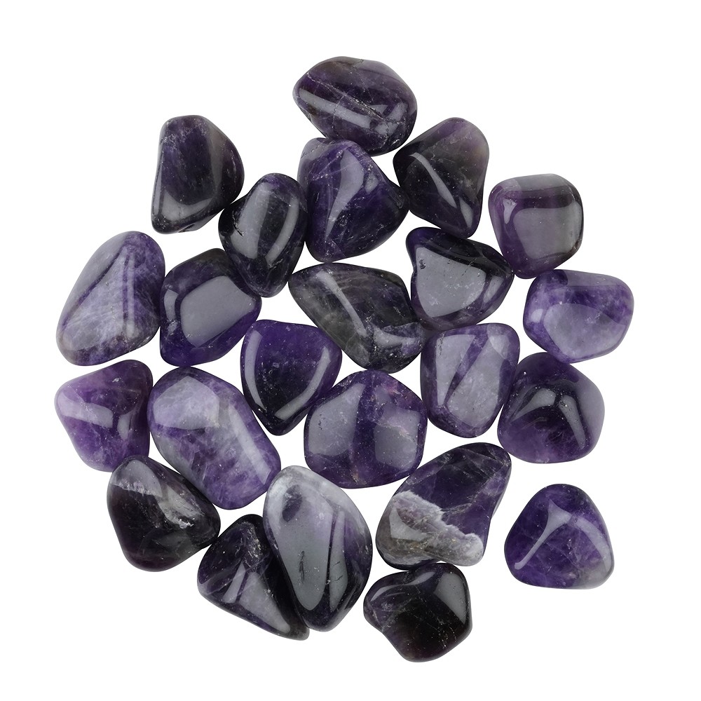Amethyst (dark) tumbled stones, 3.0 - 4.0 cm (XL) | Marco Schreier