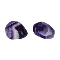 010120304 Piedras rodadas amatista (chevron, redonda), 2.0 - 3.5cm (L) | Marco Schreier