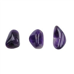 010120308 Pierres roulées d'améthyste (foncée), 2,4 – 4,2 cm (L) | Marco Schreier