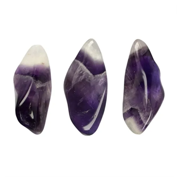 Tumbled Stones Amethyst (Chevron, long), 2.5 - 3.5cm (M) | Marco Schreier