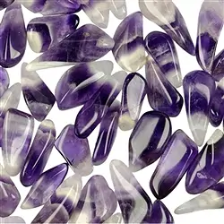 010120510 Tumbled Stones Amethyst (Chevron, long), 2.0 - 3.0cm (S) | Marco Schreier