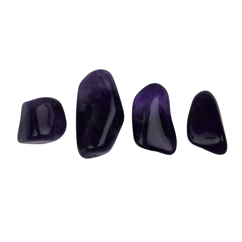 Amethyst (dark) tumbled stones, 1.8 - 2.5 cm (S) | Marco Schreier