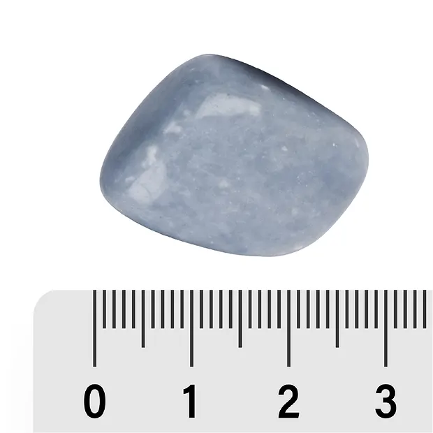 Pierres roulées Anhydrite (Angélite), 2,5 - 3,2cm (L) | Marco Schreier