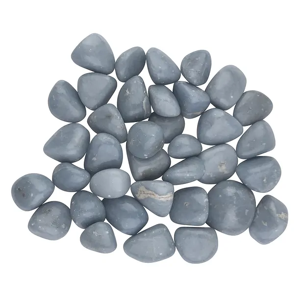 Pierres roulées Anhydrite (Angélite), 2,0 - 3,0cm (M) | Marco Schreier