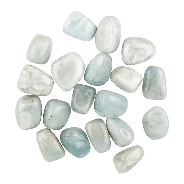 Tumbled Stones Aquamarine, 2,8 - 3,5cm (XL) | wholesaler gems & healing stones