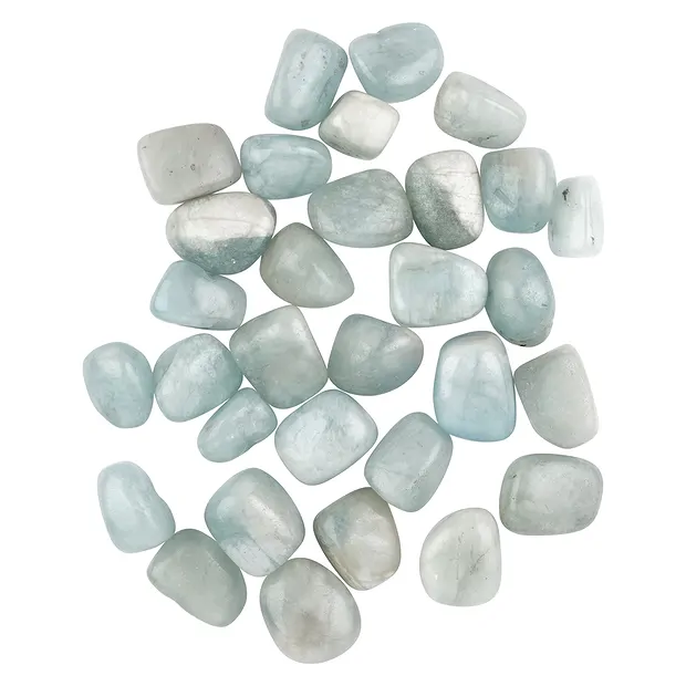 Tumbled Stones Aquamarine, 2.5 - 3.0cm (L) | wholesaler gems & healing stones