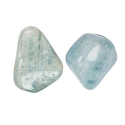 010220302 Tumbled Stones Aquamarine, 2.5 - 3.0cm (L) | wholesaler gems & healing stones