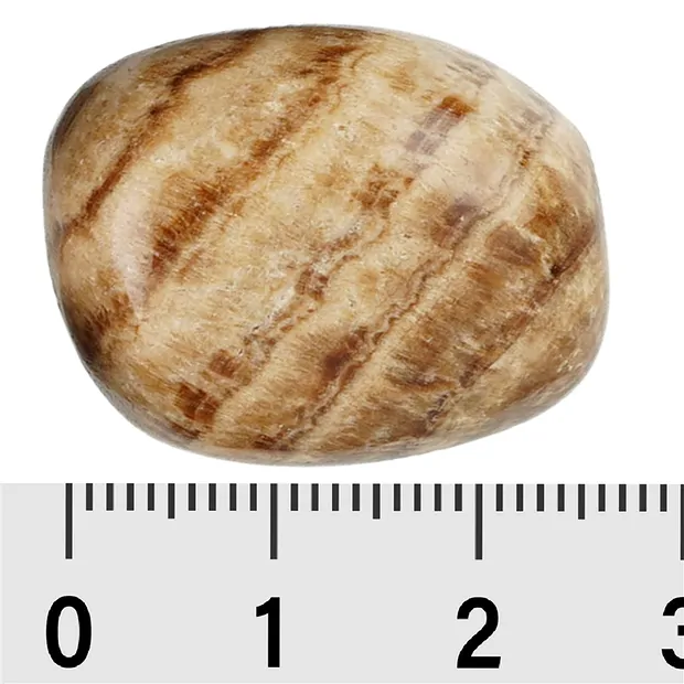 Pietra burattata aragonite (marrone), 2,0 - 3,0 cm (L) | Marco Schreier