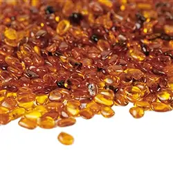 010360802 Tumbled Stone Amber (cognac), 0,3 - 0,5cm (B3) | gems, healing stones & jewelry