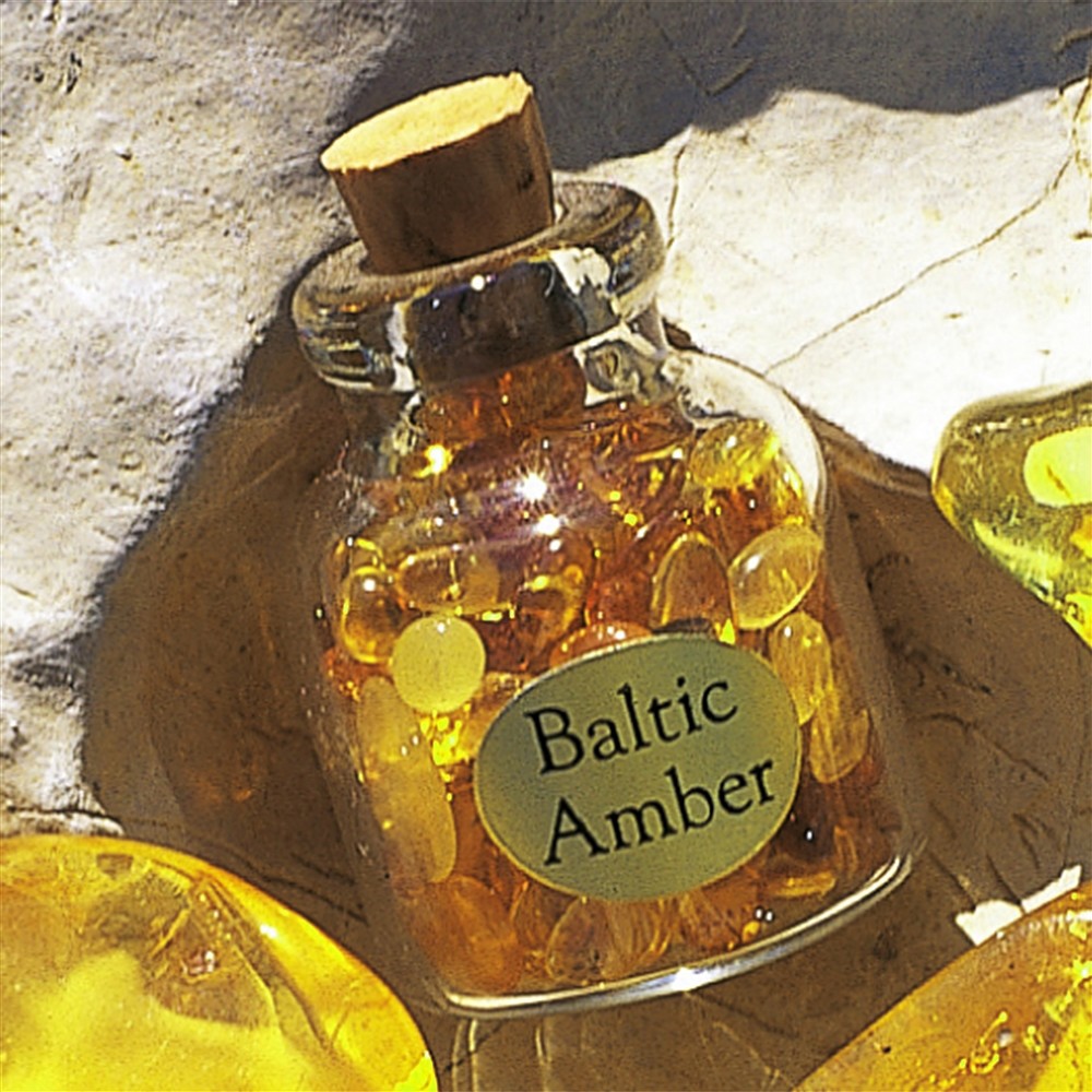 Tumbled Stone Amber (yellow), 0,2 - 0,4cm (C1) | gems, healing stones & jewelry