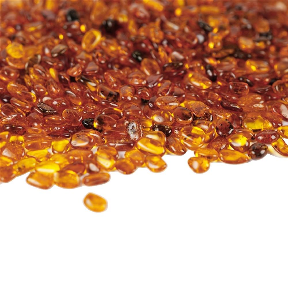 Piedras rodadas Ámbar (coñac), 0,2 - 0,4cm (C1) | Marco Schreier