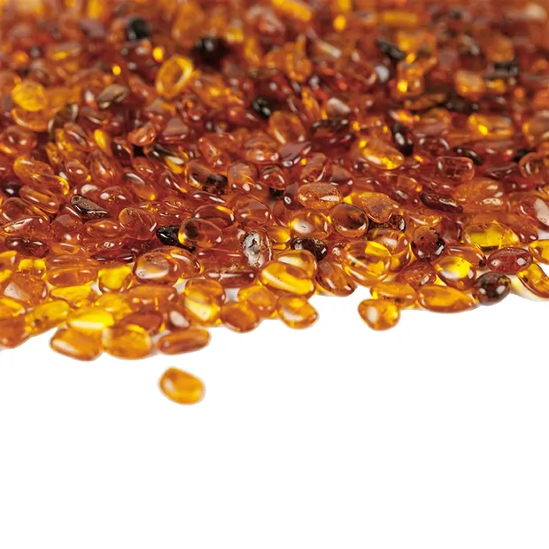 Trommelsteine Bernstein (cognac), 0,2 - 0,4cm (C1) | Marco Schreier