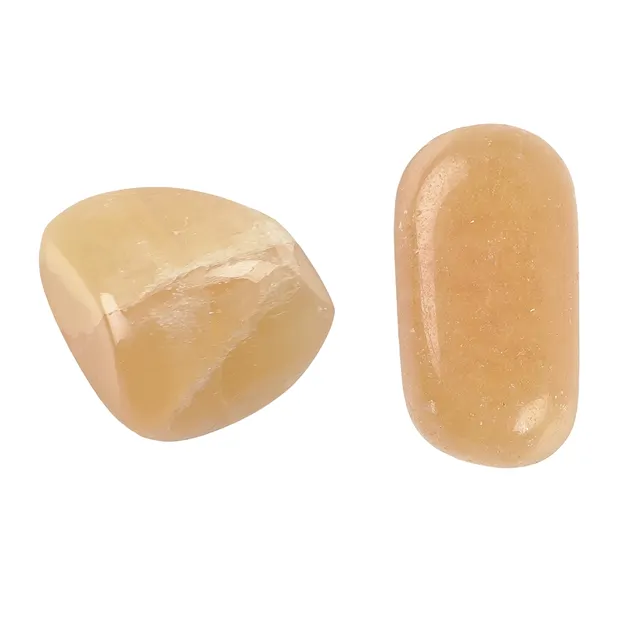Calcite (orange) tumbled stones, 2.5 - 3.0cm (L) | Marco Schreier