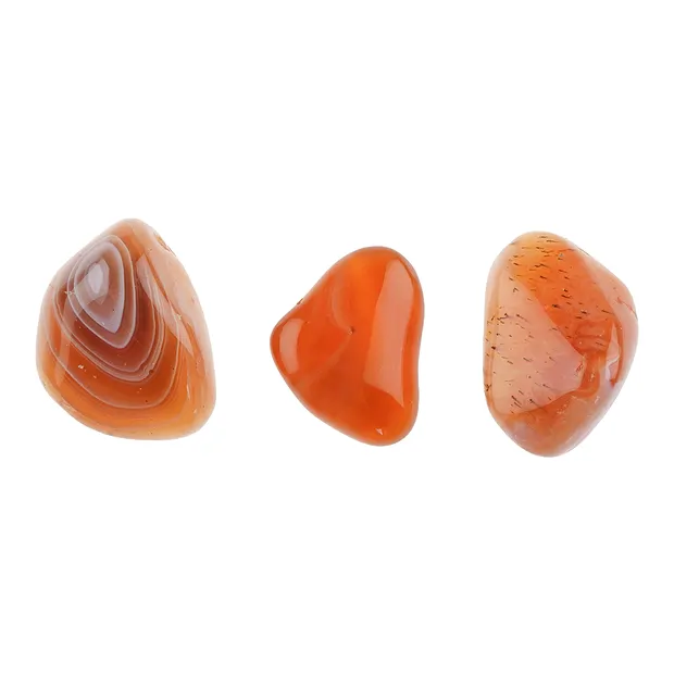 Trommelsteine Carneol (gebändert), 2,5 - 3,3cm (L) | Marco Schreier