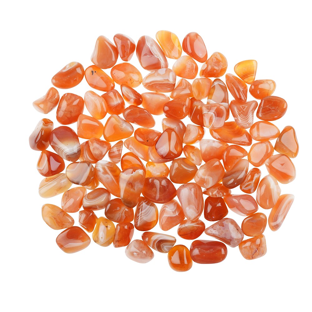 Piedras rodadas de cornalina (con vetas), 1,9 - 2,5 cm (M) | Marco Schreier