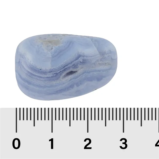 Piedra rodada Calcedonia (azul), 2.9 - 3.4cm (XL) | Marco Schreier
