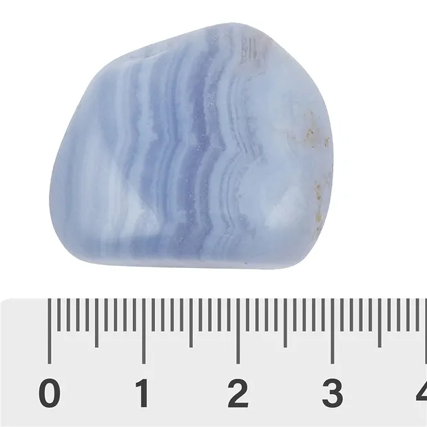 Pietre burattate Calcedonio (blu), 3,0 - 4,5 cm (XL) | Marco Schreier