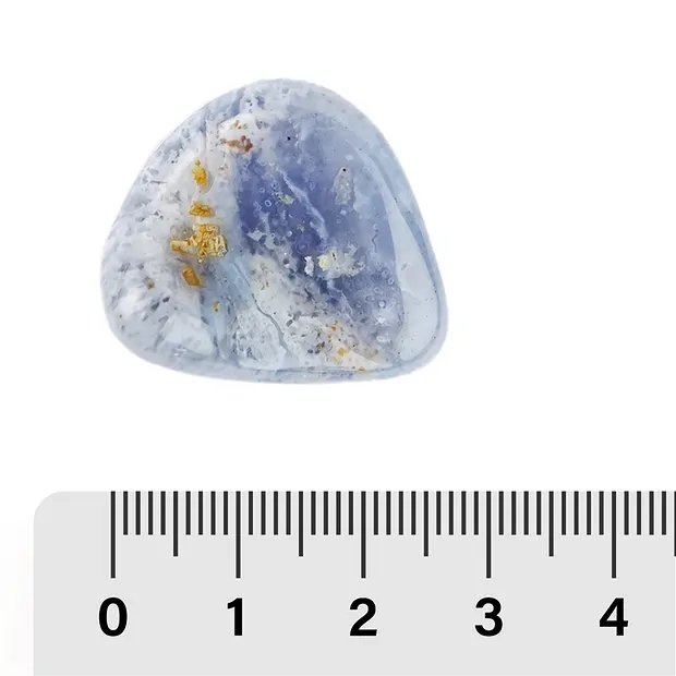 Pietra burattata Calcedonio (blu), 2,5 - 3,0 cm (L) | Marco Schreier