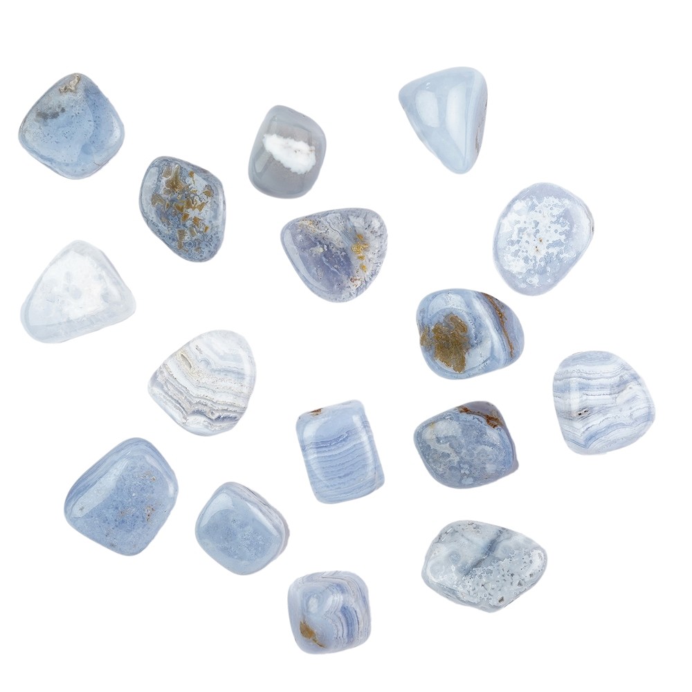 Piedras rodadas Calcedonia (azul), 2.5 - 3.0cm (L) | Marco Schreier