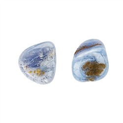 010450301 Blue Lace Agate (blue), 2.5 - 3.0cm (L) | wholesaler gems & healing stones