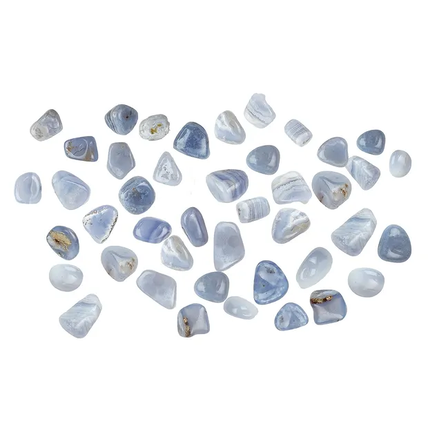 Pietre burattate Calcedonio (blu), 1,7 - 2,6 cm (M) | Marco Schreier