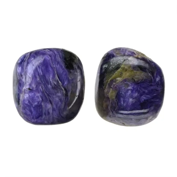 Pietra burattata Charoite, 2,5 - 3,0 cm (L) | grossista gemme e pietre curative