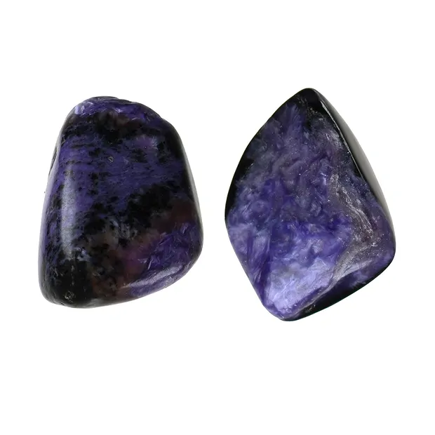 Trommelsteine Charoit, 2,5 - 3,0cm (L), flach | Edelsteine, Heilsteine & Schmuck