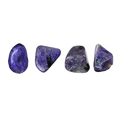 010480503 Tumbled Stones Charoite, 1.0 - 1.5cm (S), flat | gems, healing stones & jewelry