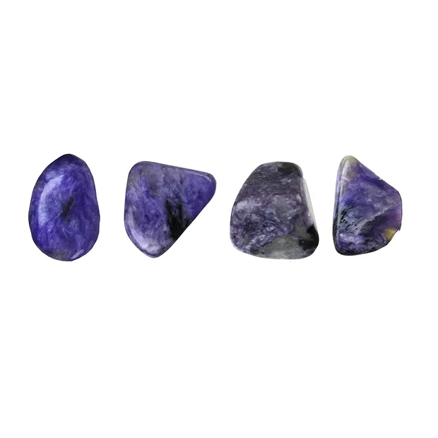 Trommelsteine Charoit, 1,0 - 1,5cm (S), flach | Edelsteine, Heilsteine & Schmuck