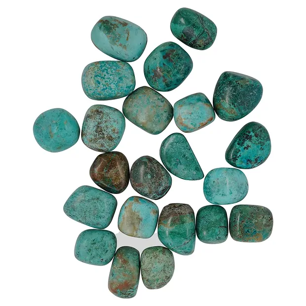 Chrysocolla A (stab.) Tumbled Stones, 2.0 - 3.5cm (XL) | Marco Schreier