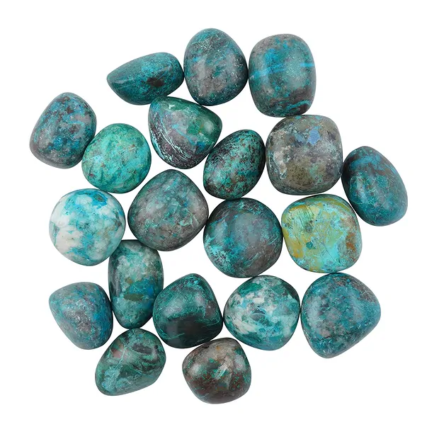 Tumbled Stones Chrysocoll (stab.). extra, 2,0 - 3,0cm (XL) | Marco Schreier