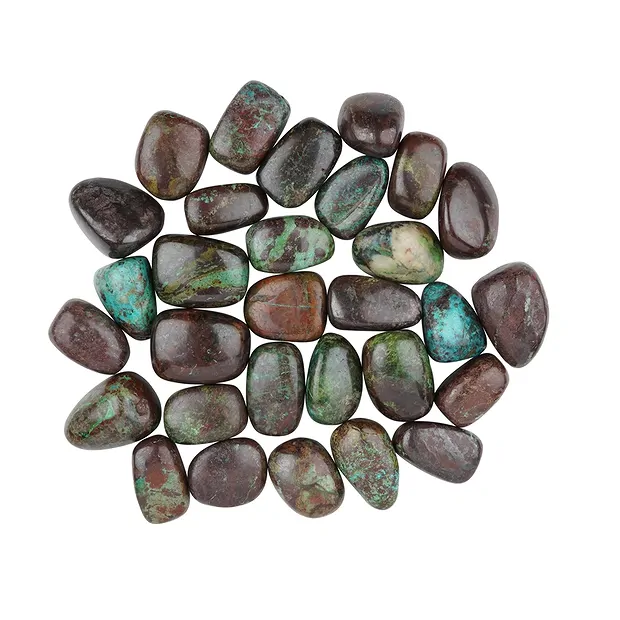 Pietra burattata crisocolla cuprite (stab.), 2,0 - 3,0 cm (XL) | Marco Schreier