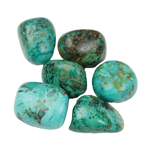 Pierres roulées Chrysocolle (stab.) A, 1,8 - 2,5cm (M) | Marco Schreier