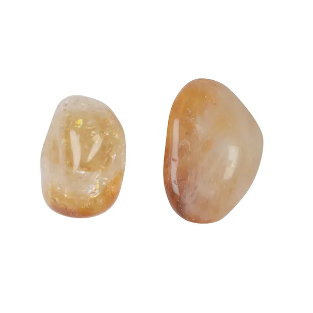 Pierres roulées Citrine (chauffée), 3,0 - 3,5cm (L) | Marco Schreier