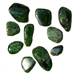 010610001 Tumbled Stones Chrome Diopside, 1.0 - 2.5cm (mixed sizes) | Marco Schreier