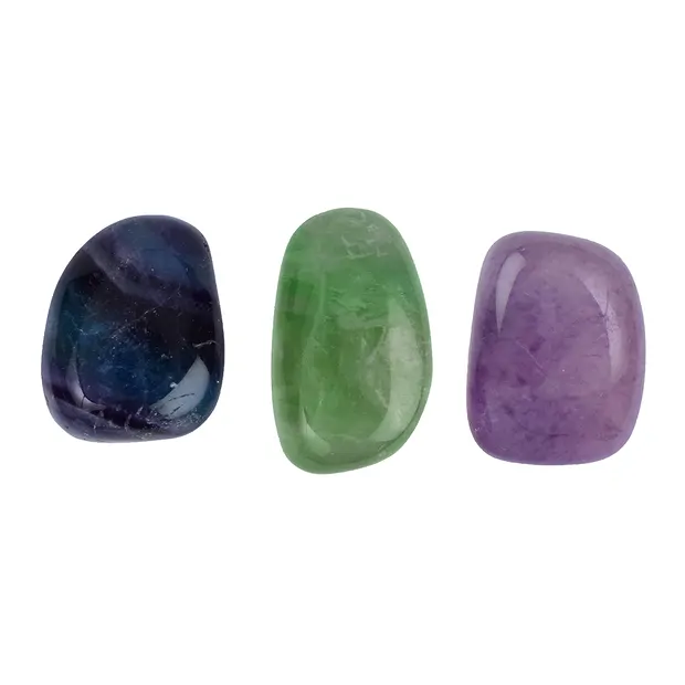 Trommelsteine Fluorit A, 1,5 - 2,5cm (M) | GH Edelsteine, Heilsteine & Schmuck