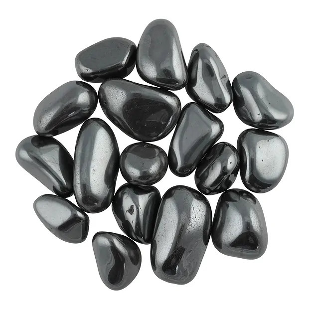 Pietra burattata di Ematite (naturale), 2,5 - 3,5 cm (L) | Marco Schreier