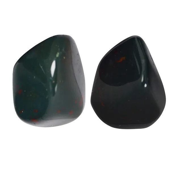 Tumbled Stones Heliotrope (Bloodstone), 2,5 - 3,0cm (L) | Marco Schreier