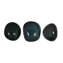 010870401 Tumbled Stones Heliotrope (Bloodstone), 2,0 - 2,5cm (M) | Marco Schreier