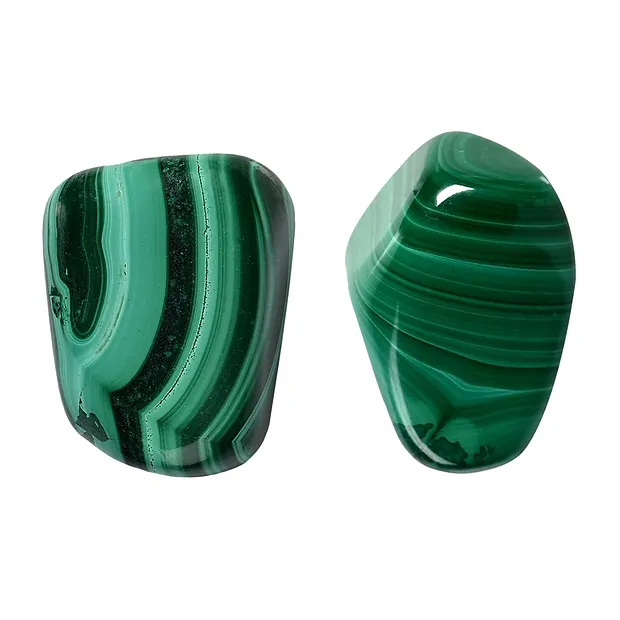 Pietre burattate Malachite (stab.), 2,5 - 3,5 cm (L) | Marco Schreier