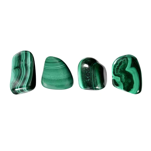 Pietre burattate Malachite (stab.), 1,5 - 2,8 cm (S) | Marco Schreier