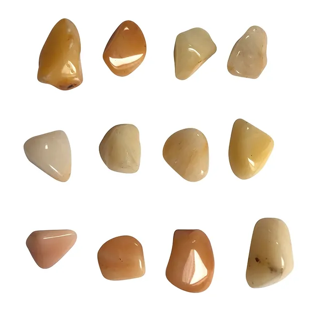 Tumbled stones yellow quartz, 1.2 - 1.8 cm (S) | gems, healing stones & jewelry