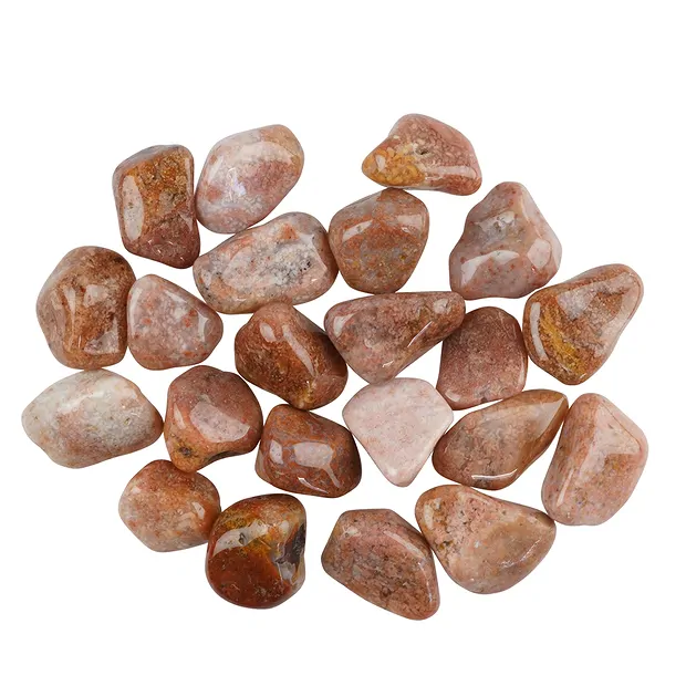 Pierres roulées Agate mousse (rose), 3,0 - 4,0cm (XL) | Marco Schreier