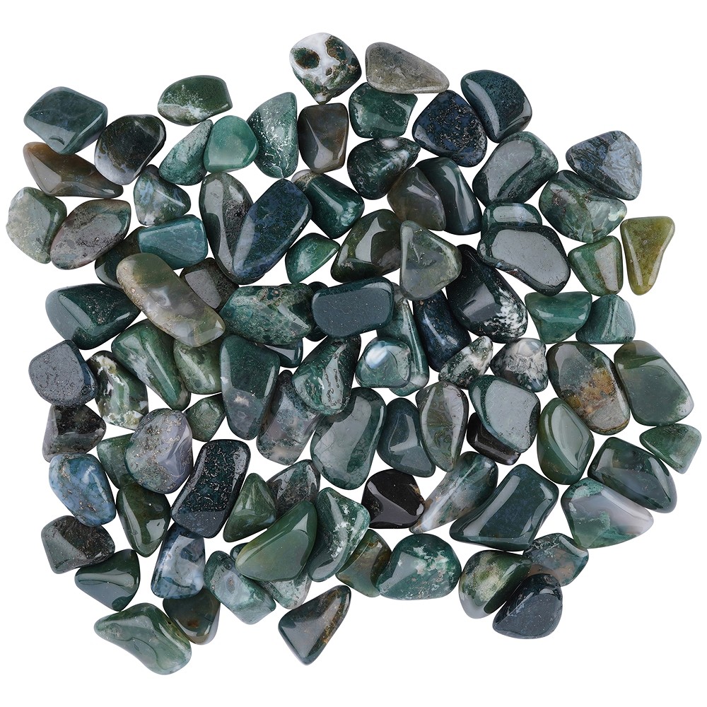 Pierres roulées Agate mousse, 2,0 - 2,5cm (M) | Marco Schreier