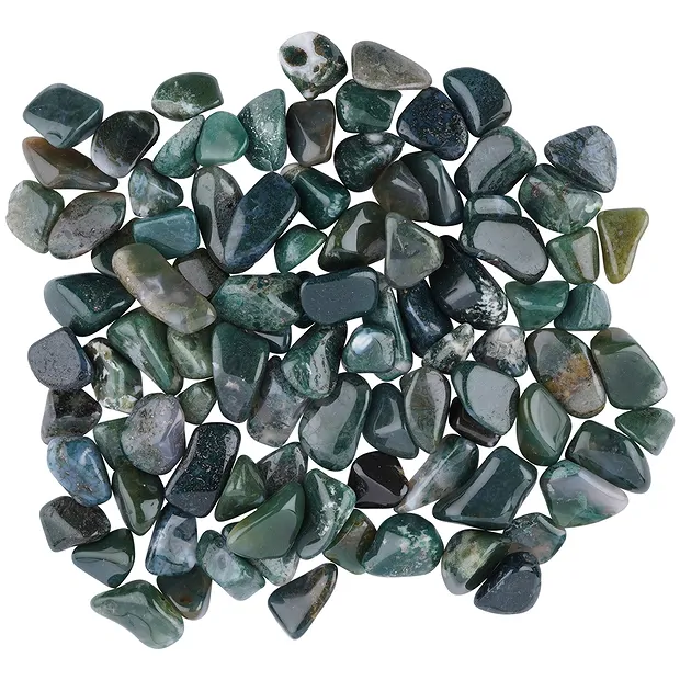 Trommelsteine Moosachat, 2,0 - 2,5cm (M) | GH Edelsteine, Heilsteine & Schmuck